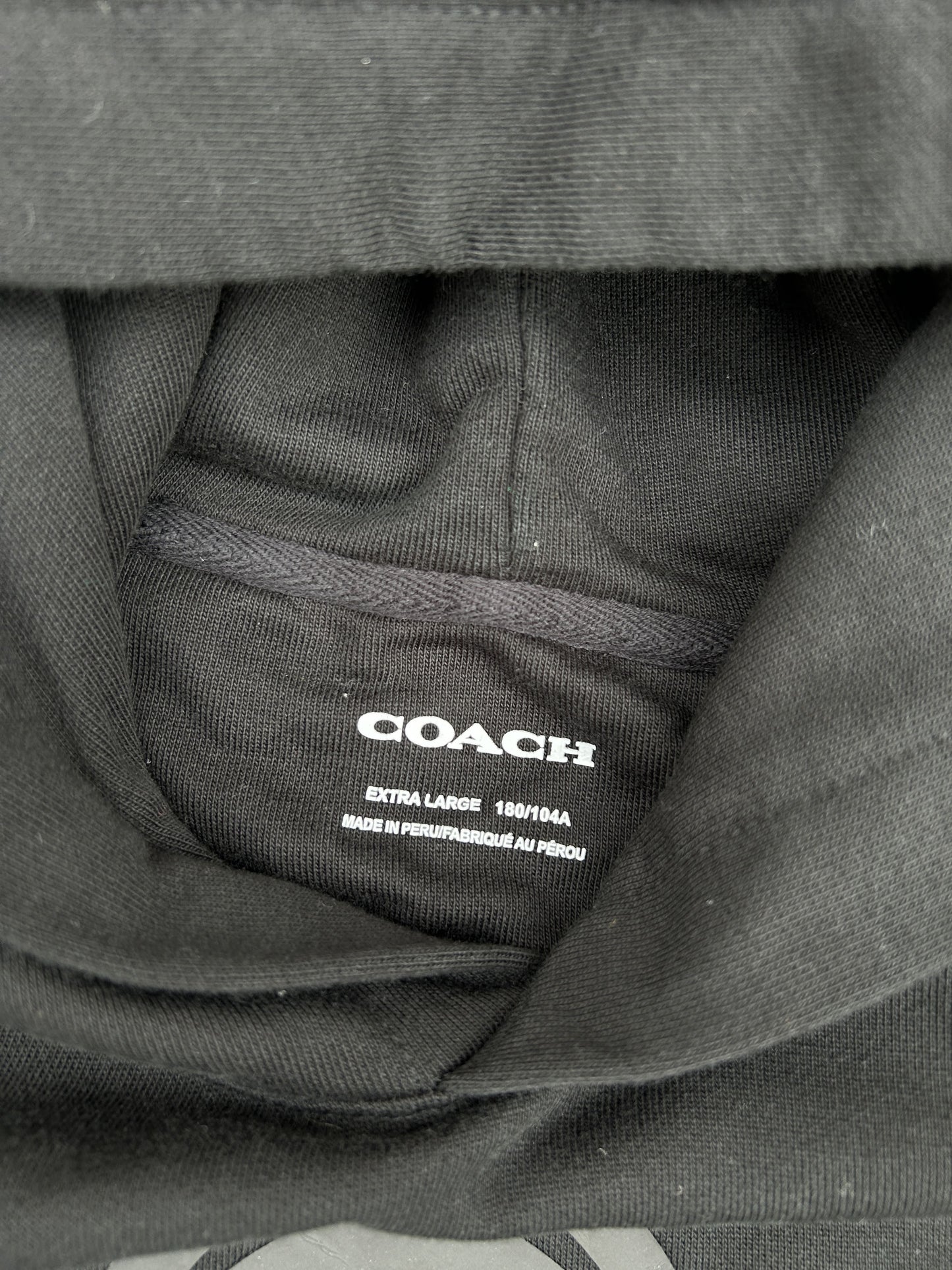 Coach reflective logo print hoodie