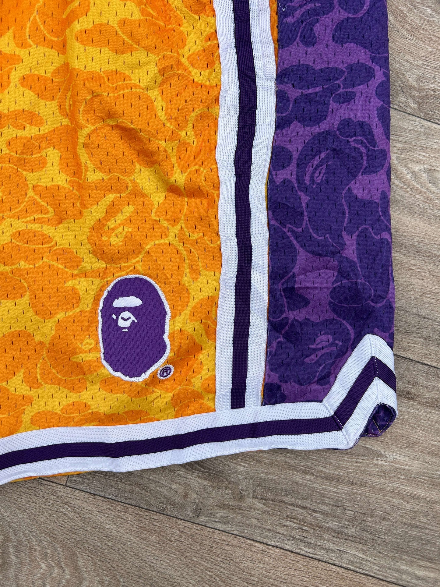 Bape x Mitchell & Ness basketball shorts
