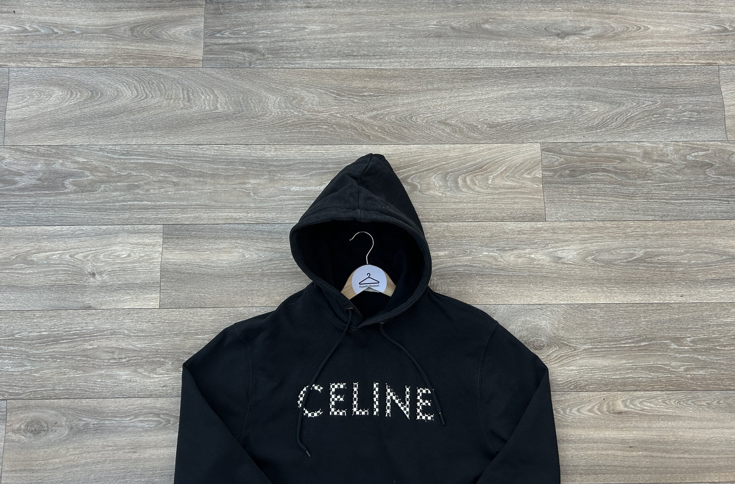 Celine Studded logo print hoodie
