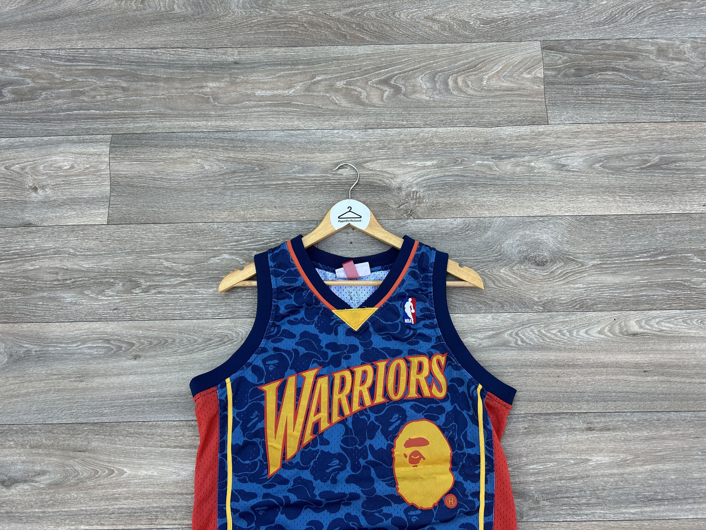 Bape x Mitchell & Ness Warriors Jersey