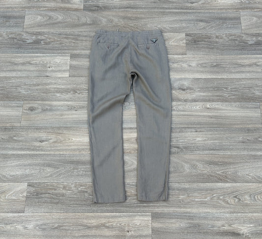 Prada logo linen pants