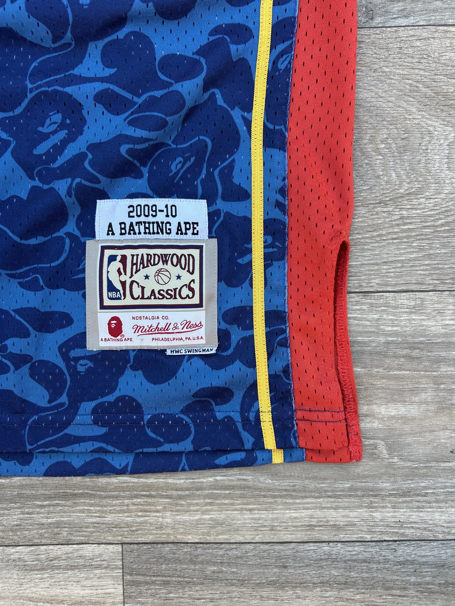 Bape x Mitchell & Ness Warriors Jersey