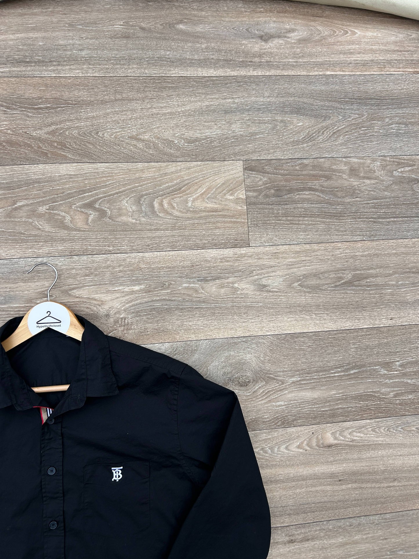 Balenciaga TB logo button shirt