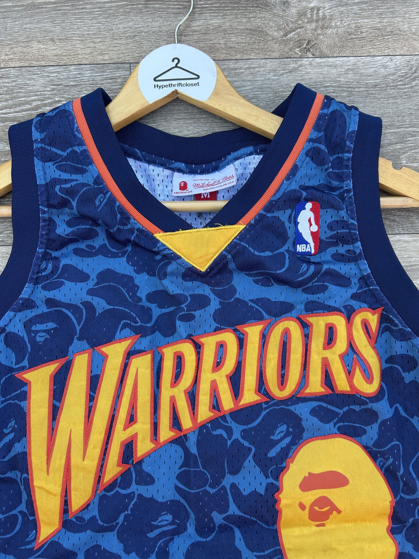 Bape x Mitchell & Ness Warriors Jersey