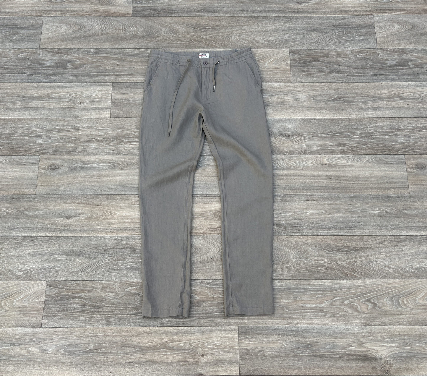 Prada logo linen pants