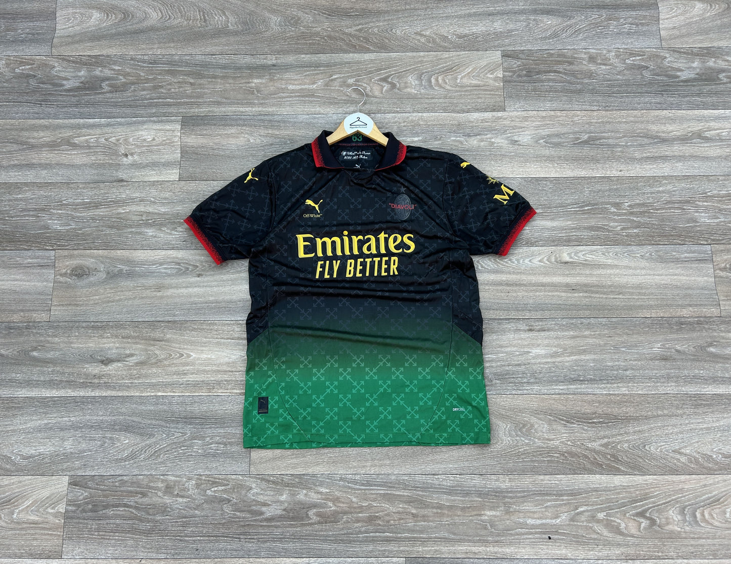 Off-White x Puma AC Milan jersey