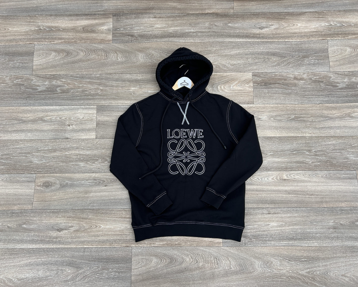 Loewe embroidered logo hoodie