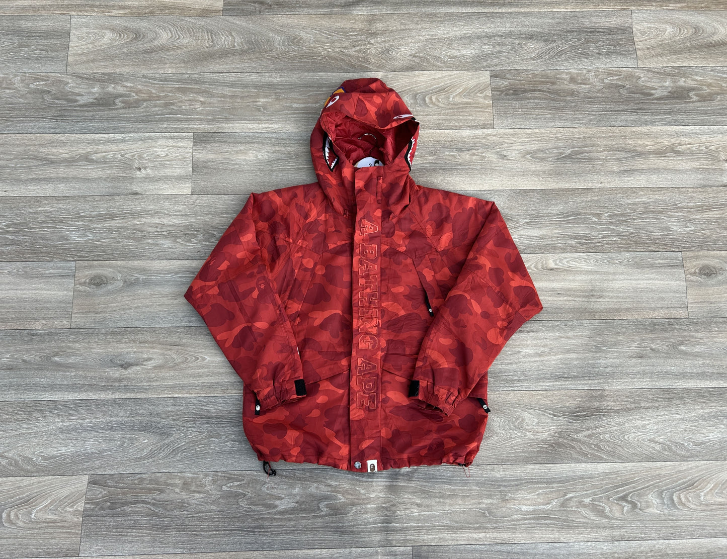Bape shark camo logo jacket