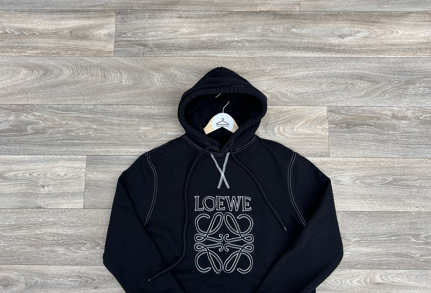 Loewe embroidered logo hoodie
