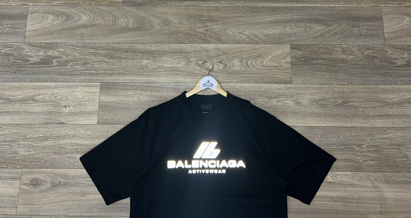 Balenciaga active reflective logo tshirt