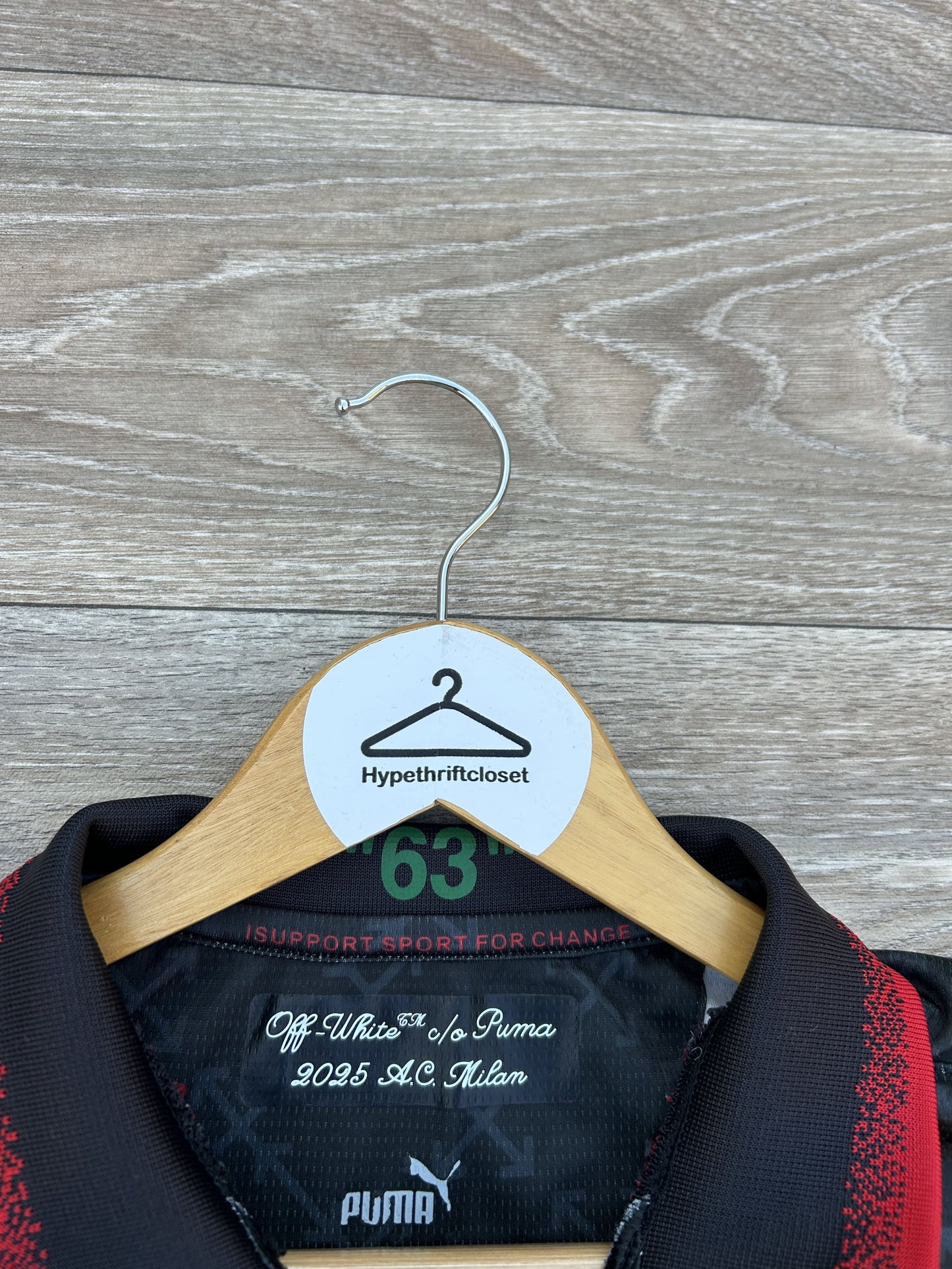 Off-White x Puma AC Milan jersey