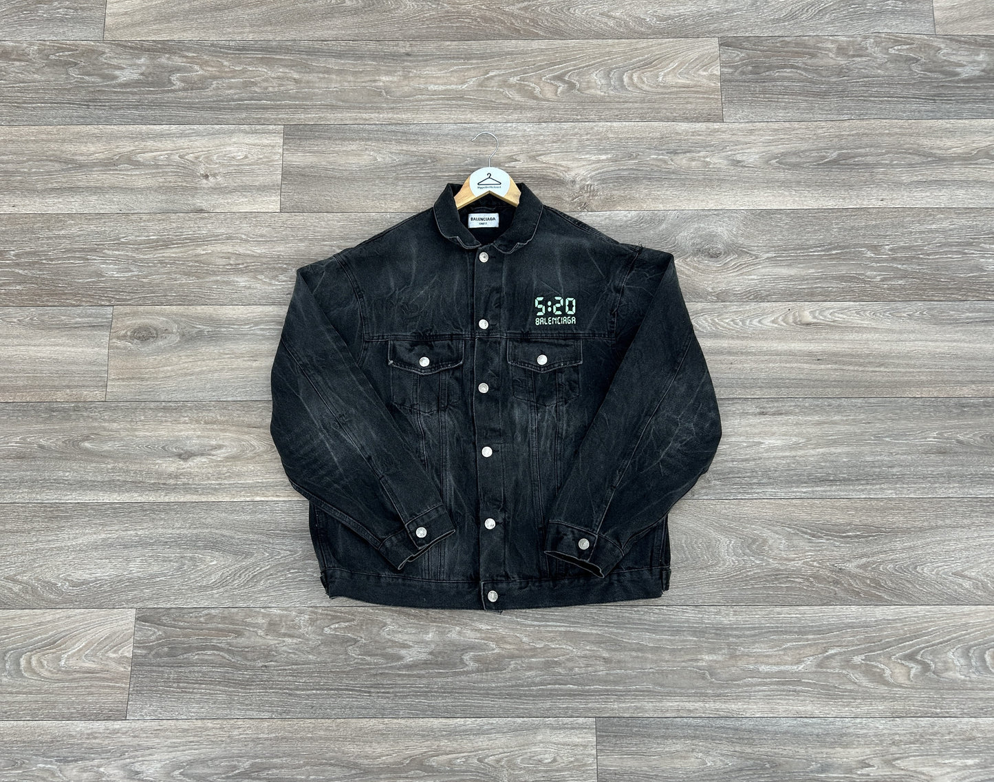 Balenciaga 520 capsule logo denim jacket