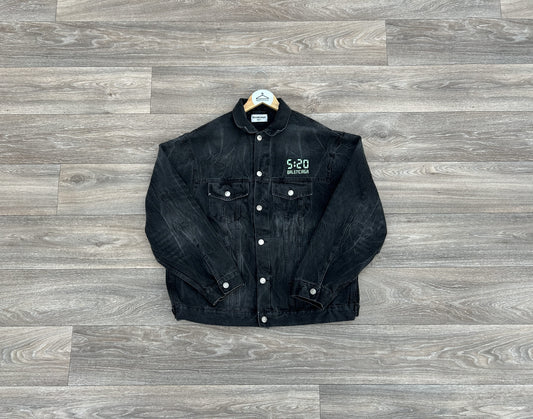Balenciaga 520 capsule logo denim jacket