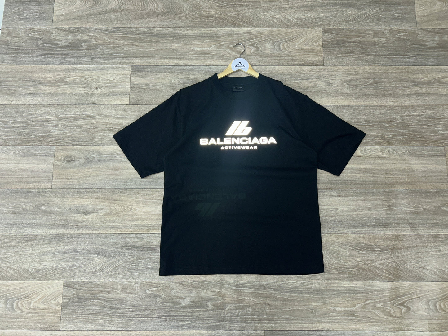 Balenciaga active reflective logo tshirt