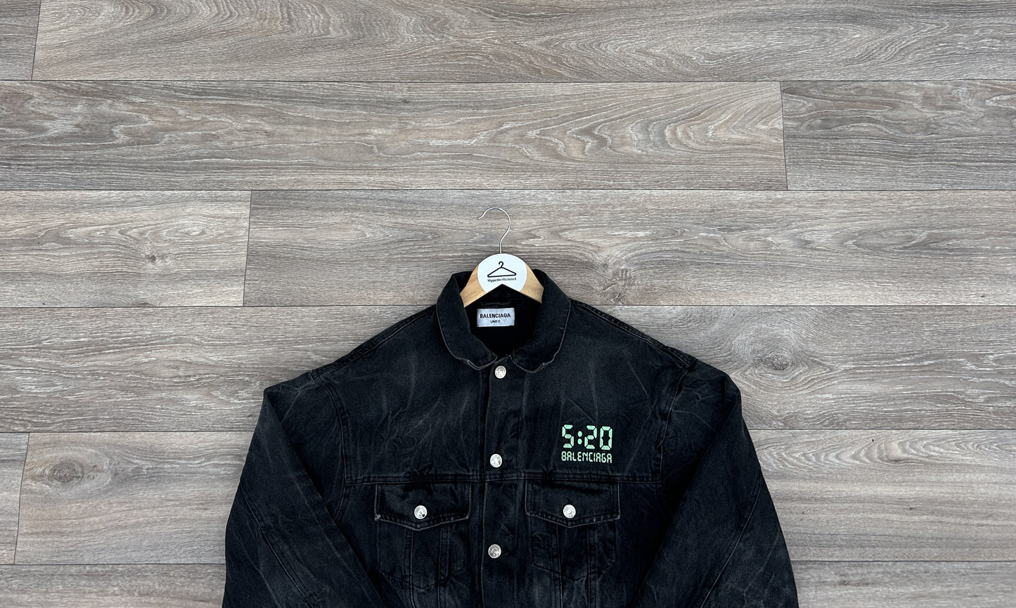Balenciaga 520 capsule logo denim jacket