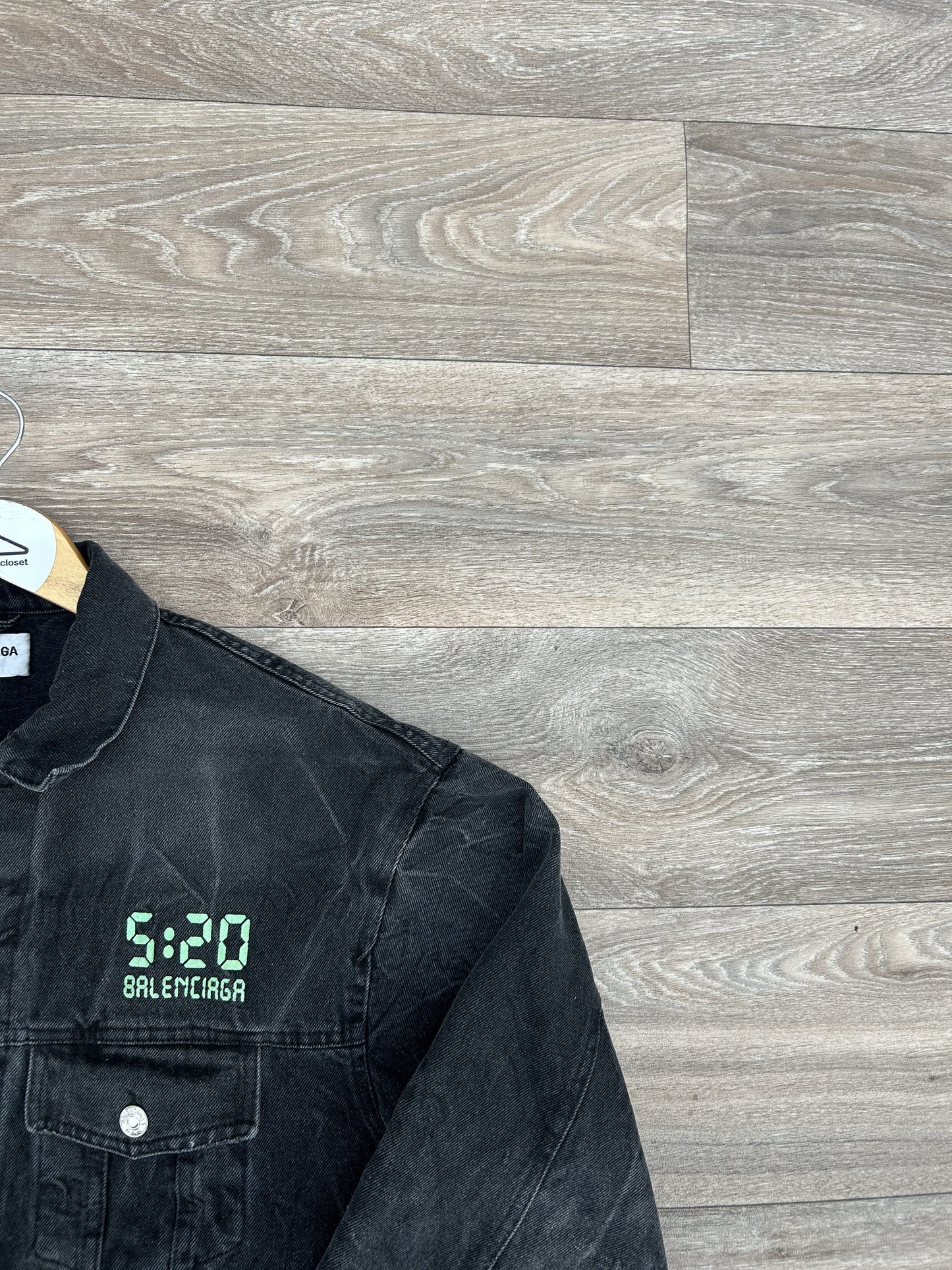Balenciaga 520 capsule logo denim jacket