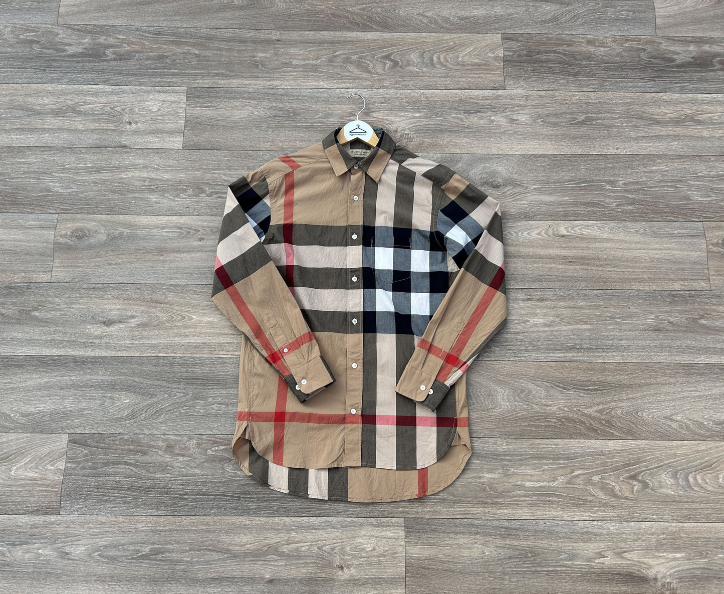Burberry checkered button up shirt