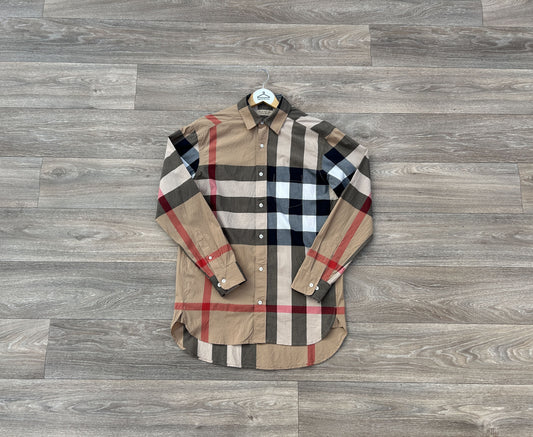 Burberry checkered button up shirt