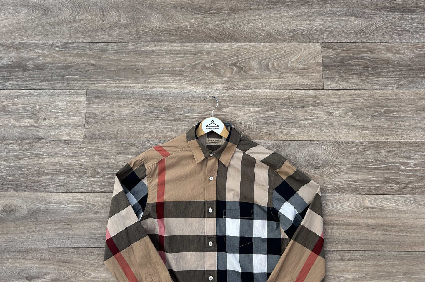 Burberry checkered button up shirt