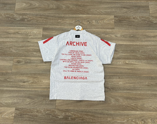 Balenciaga Archive series logo print tshirt