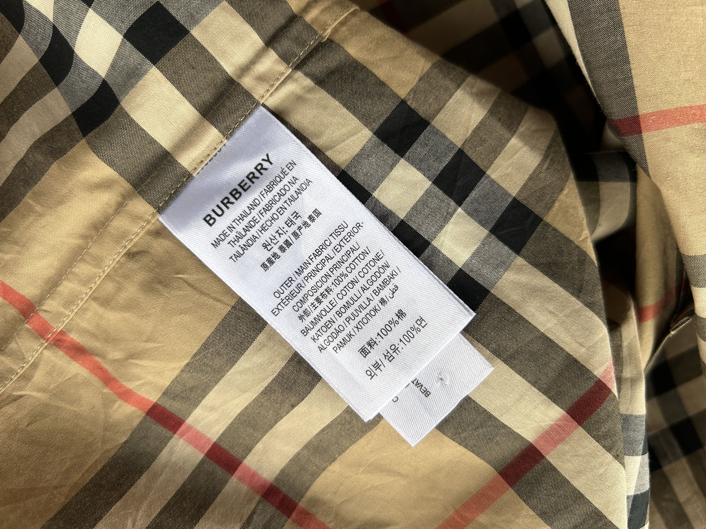 Vintage Burberry checkered shirt