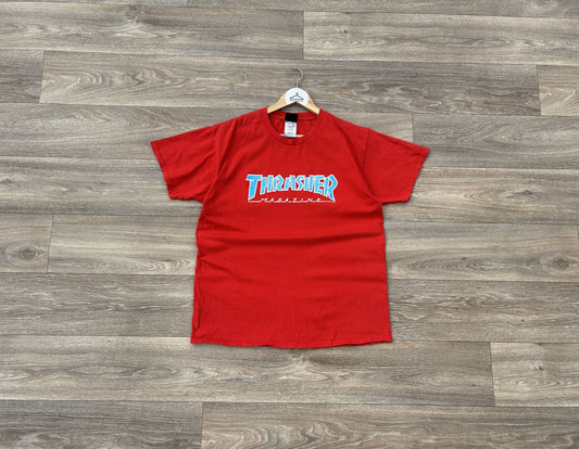 Thrasher logo print tshirt