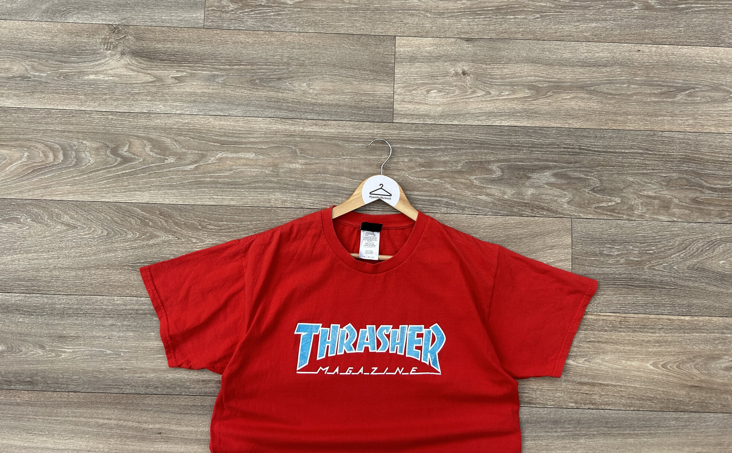 Thrasher logo print tshirt