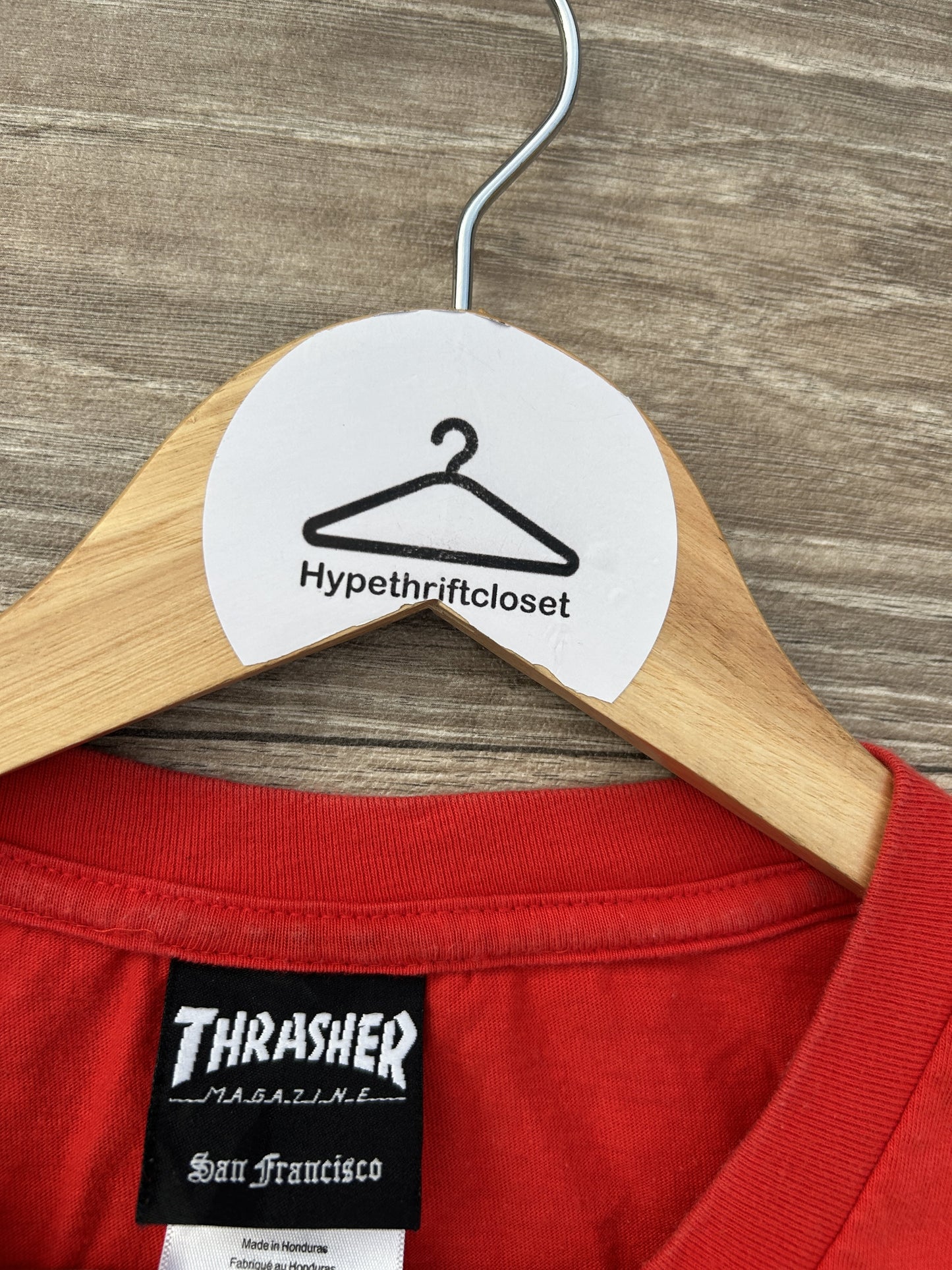 Thrasher logo print tshirt