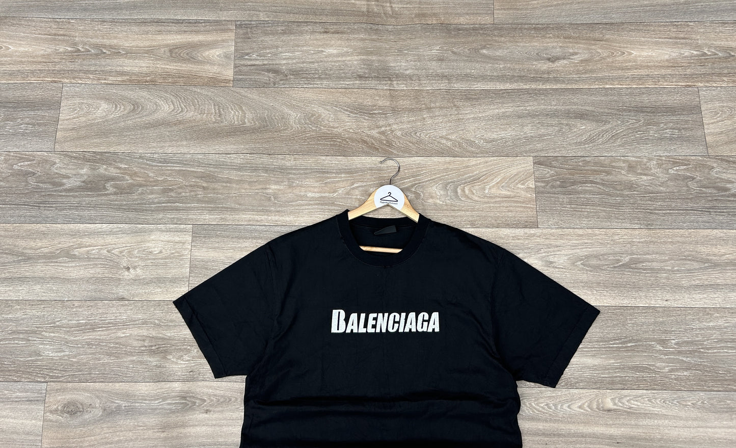 Balenciaga distressed logo print tshirt