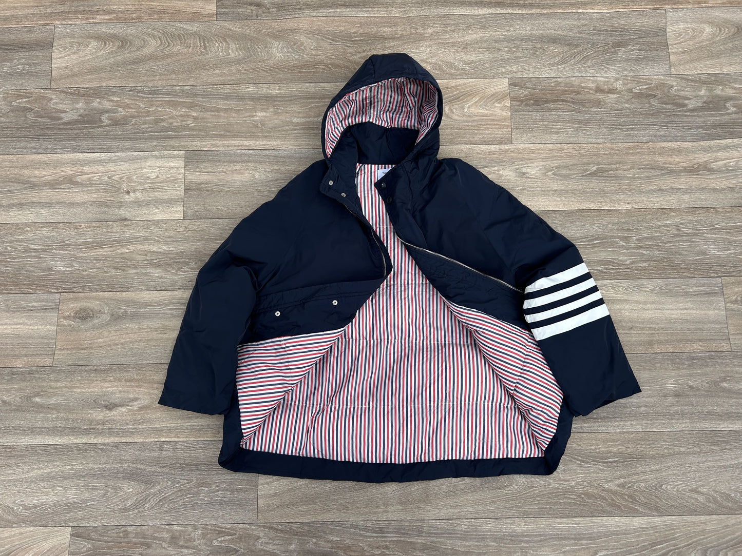 Thom Browne logo print bomber jacket