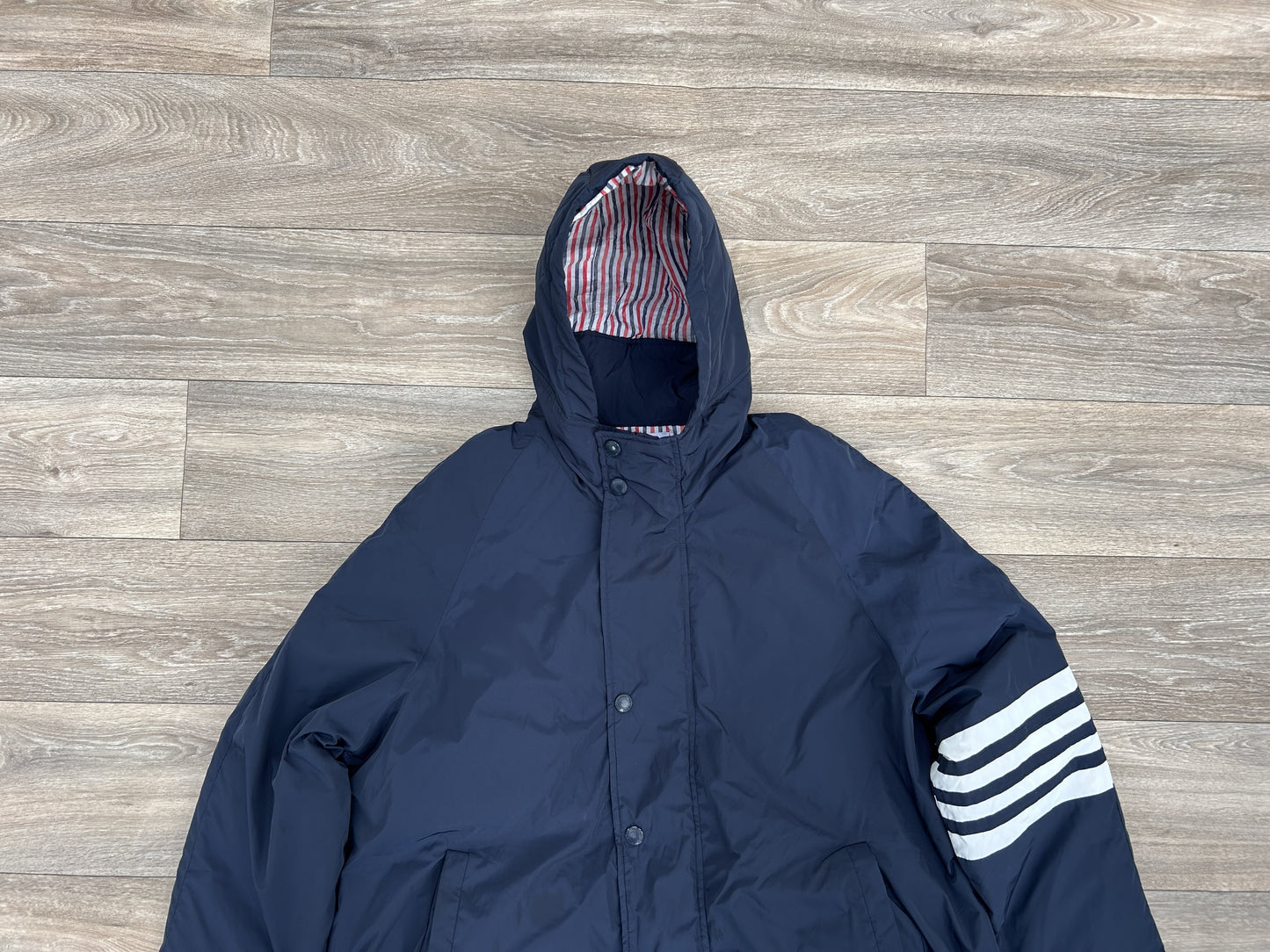 Thom Browne logo print bomber jacket