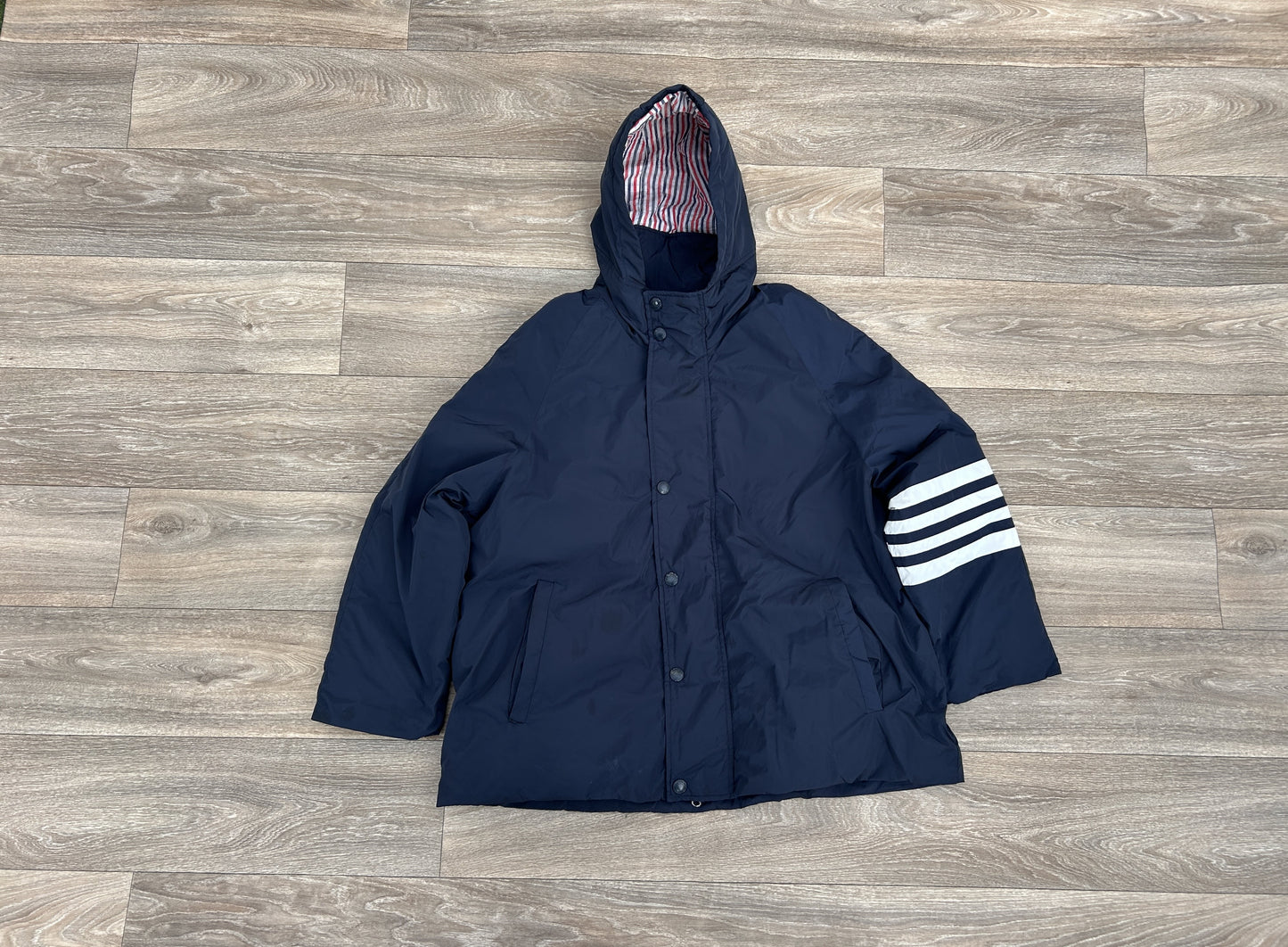 Thom Browne logo print bomber jacket