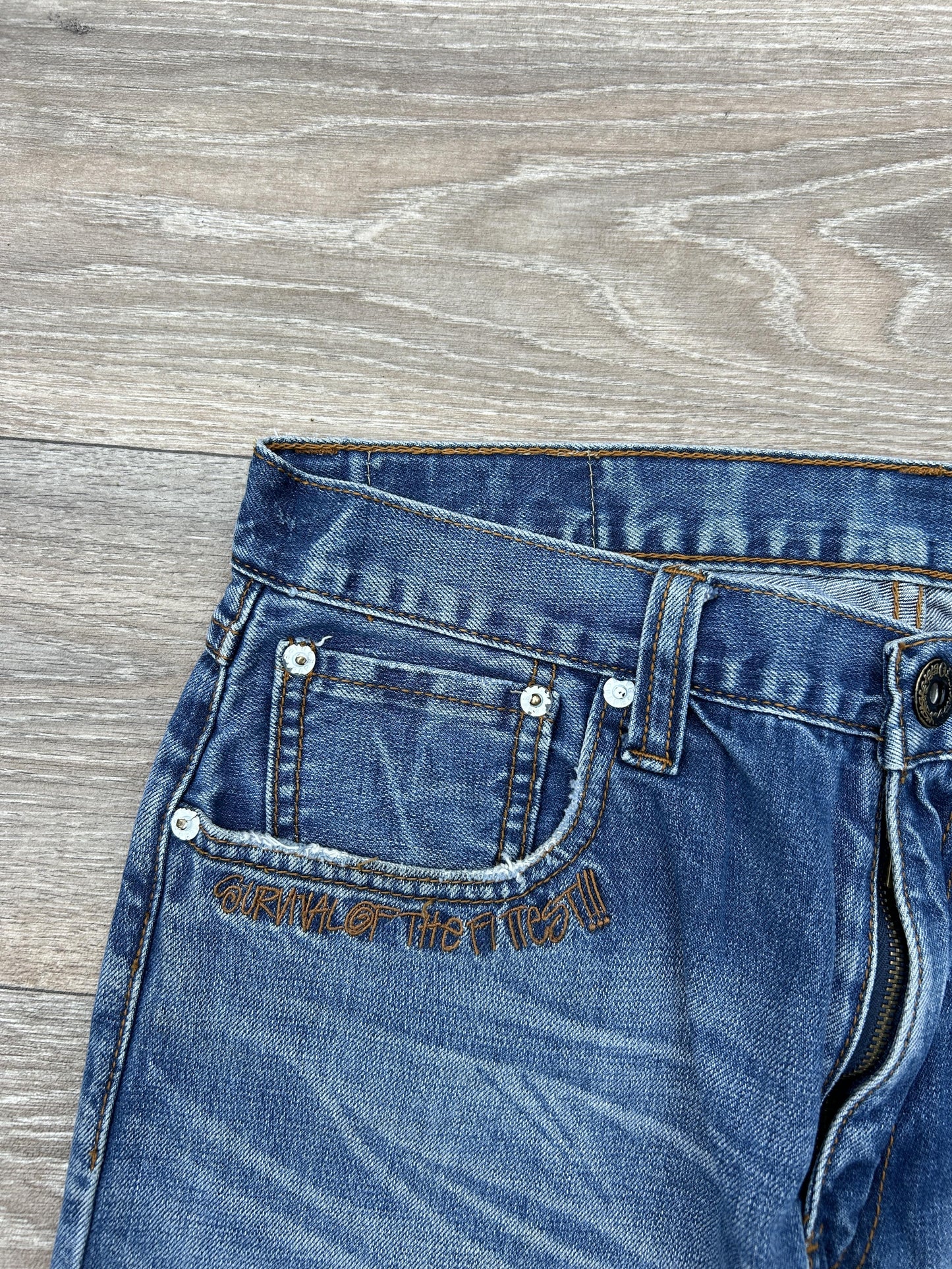 Stussy x Bape denim jeans