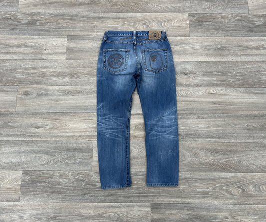 Stussy x Bape denim jeans