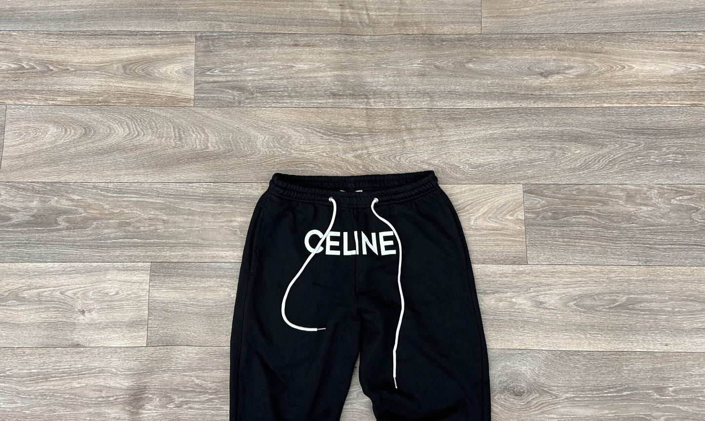 Celine logo print joggers