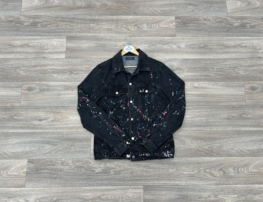 Amiri paint drip denim jacket