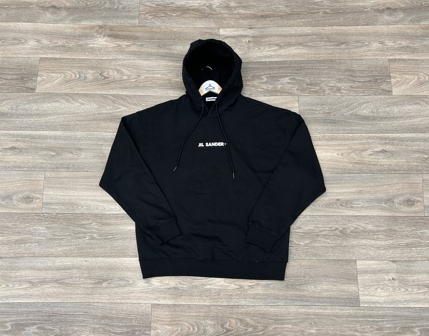 Jil Sander logo print hoodie