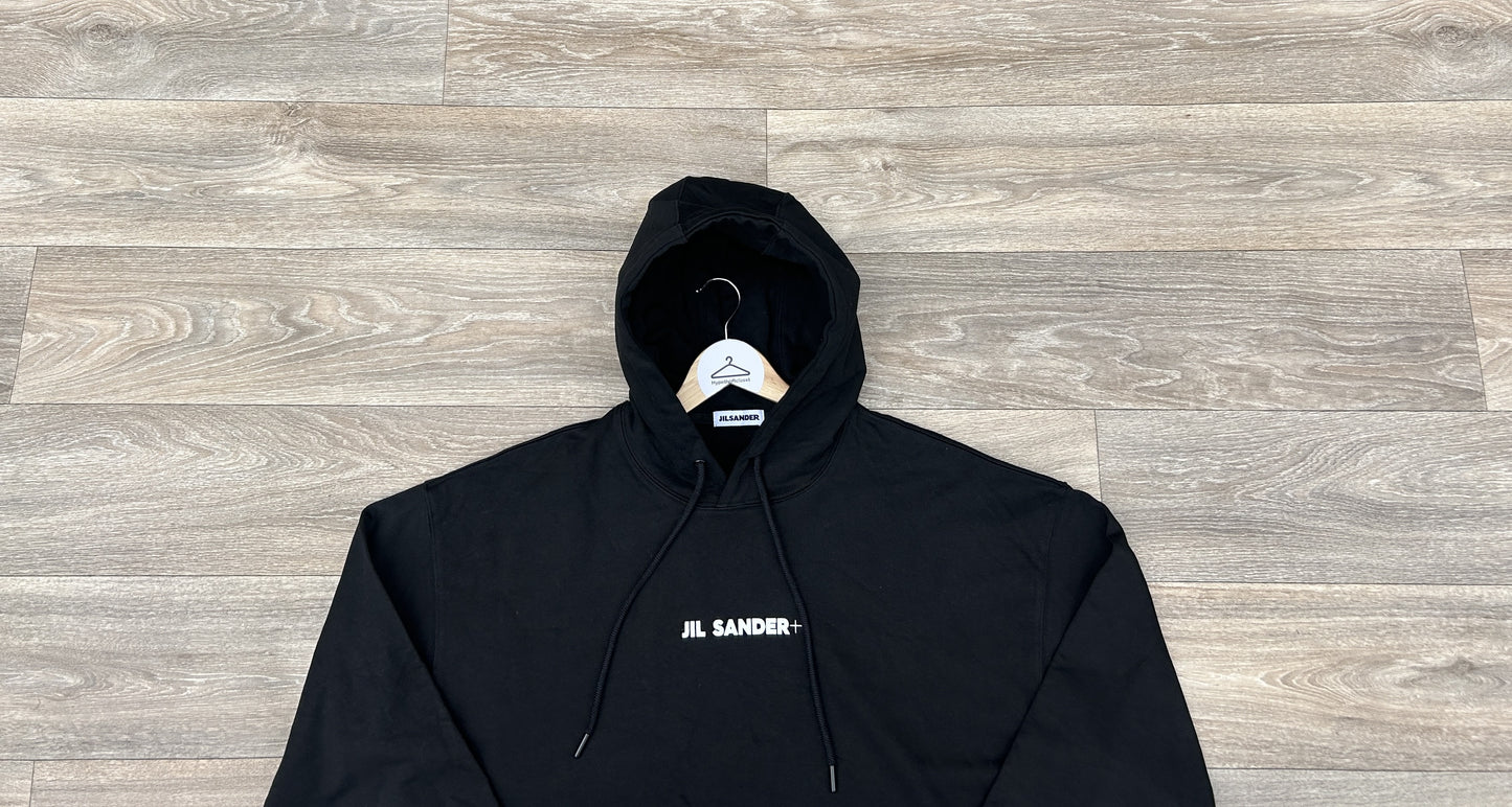 Jil Sander logo print hoodie
