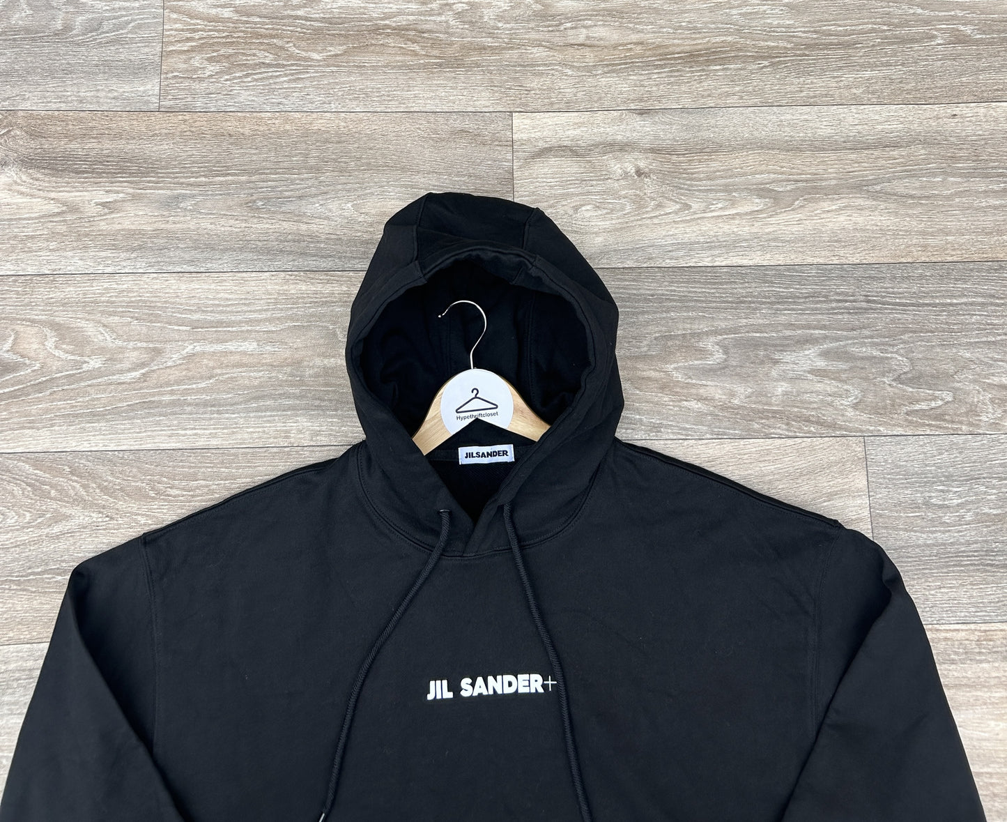 Jil Sander logo print hoodie