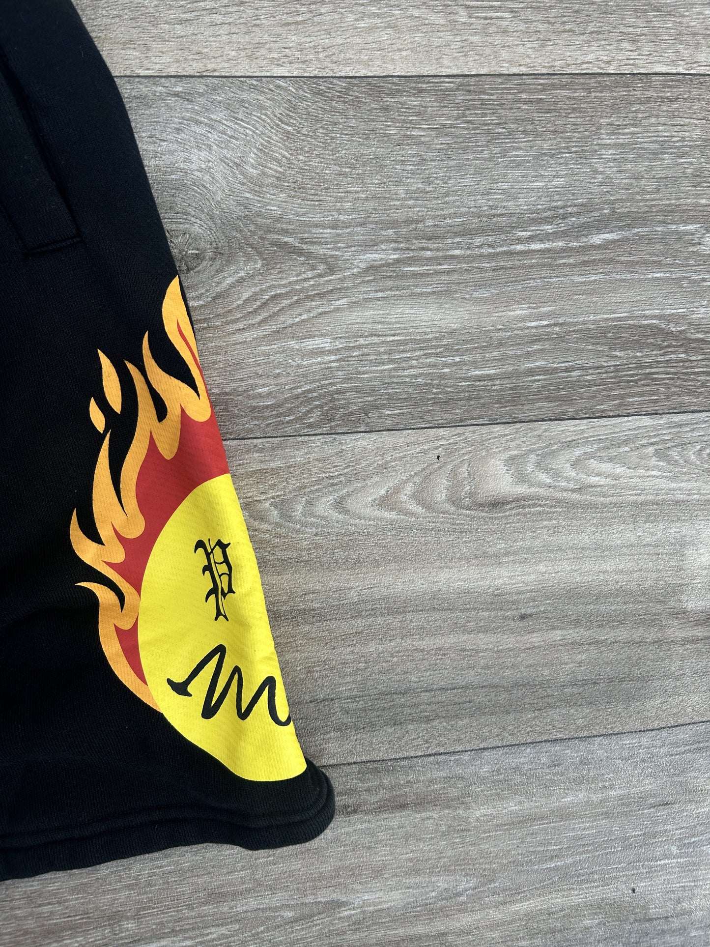 Palm Angels x Smiley Logo print shorts